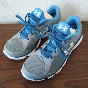 Under Armour Women's Micro G Assert 6 Running Shoes Size 10 Blue Gray Like New